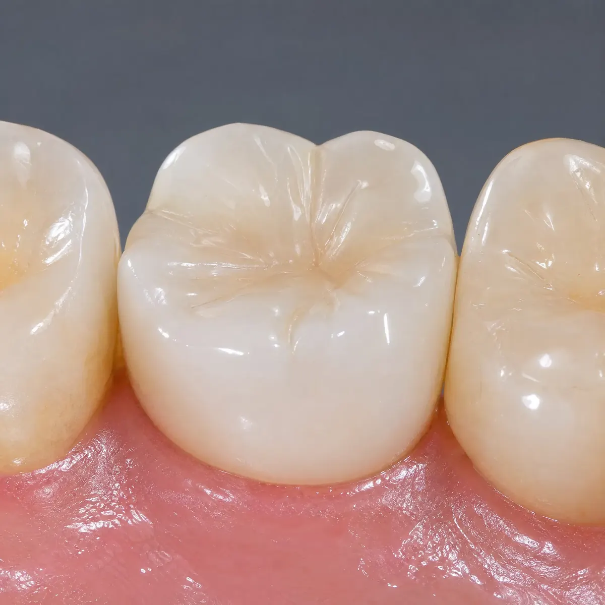 Amalgam-Ersatz durch CEREC-Inlay – CEREC-Ergebnis, Zahnarztpraxis Spring Berlin-Tegel Amalgam-Ersatz durch CEREC-Inlay: Ergebnis nach der CEREC-Keramikversorgung